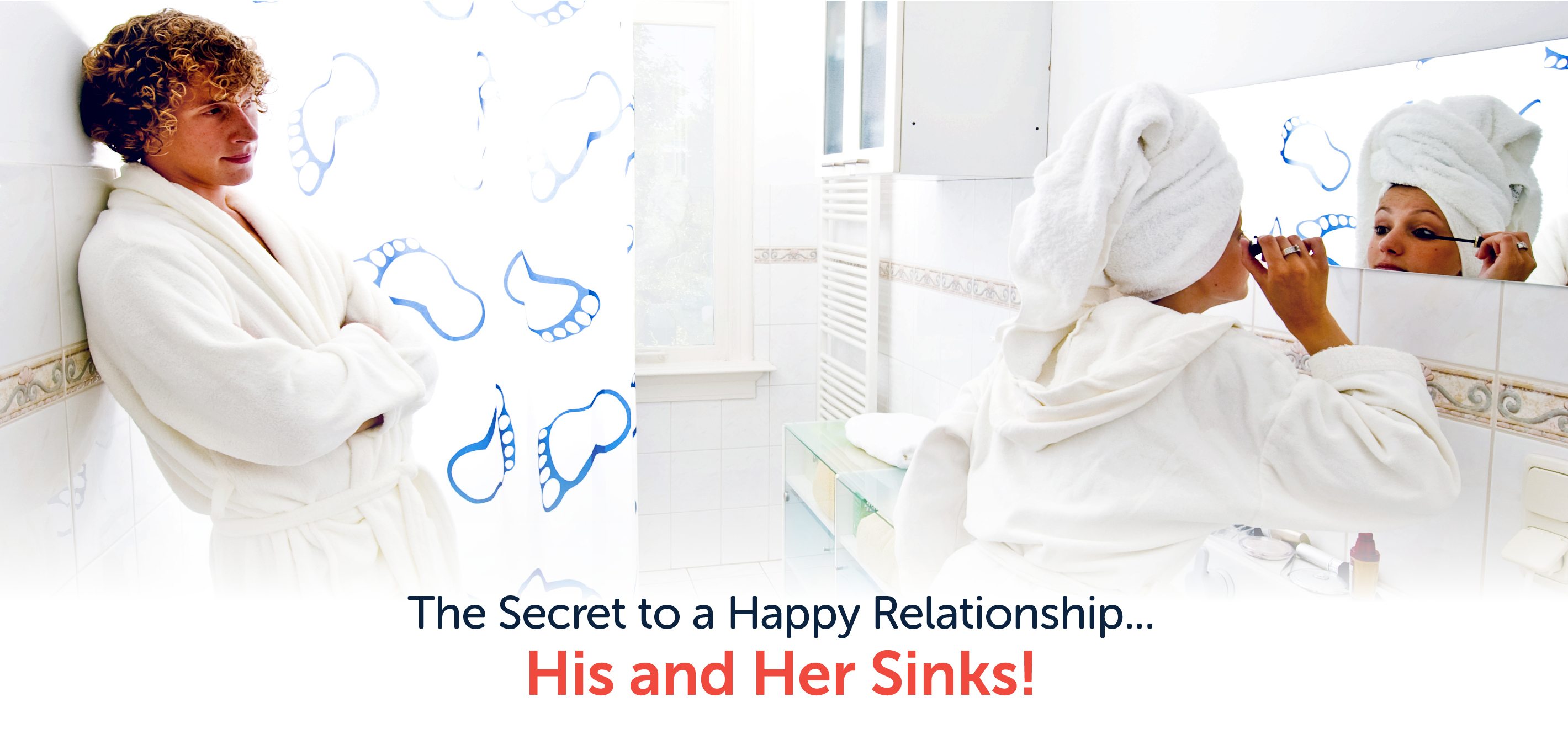 The secret to a happy relationship... his and her sinks!